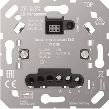 Dimmer per luci LED, Jung 1710 DE dimmer a pulsante standard