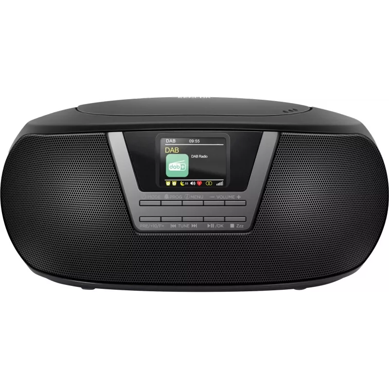 Sencor SPT 6200DB boombox con lettore CD/MP3 e radio, DAB+/FM, Bluetooth, USB, AUX, 3 W, nero