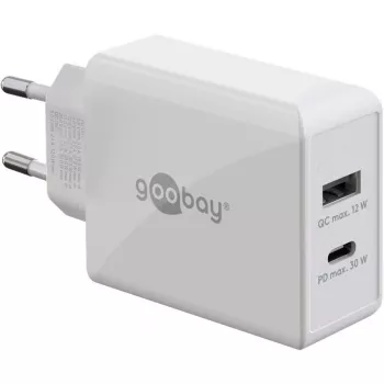 Goobay Dual USB-C™ PD (Power Delivery) caricabatterie rapido (30 W) (61674)