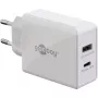 Goobay Dual USB-C™ PD (Power Delivery) caricabatterie rapido (30 W) (61674)