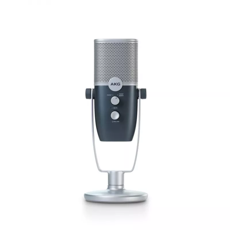 AKG Ara - microfono a condensatore professionale USB, blu-argento