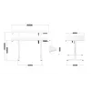 Scrivania elettrica MA-Leader 7.0 bianco