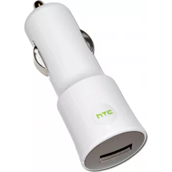 HTC Caricabatterie da auto CC C120, USB, 1000mA, bianco, Bulk (CC C120)
