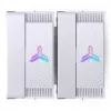 Dissipatore CPU Jonsbo CR-3000E Dual-Tower ARGB White, dissipatore ad aria dual-tower con illuminazione ARGB