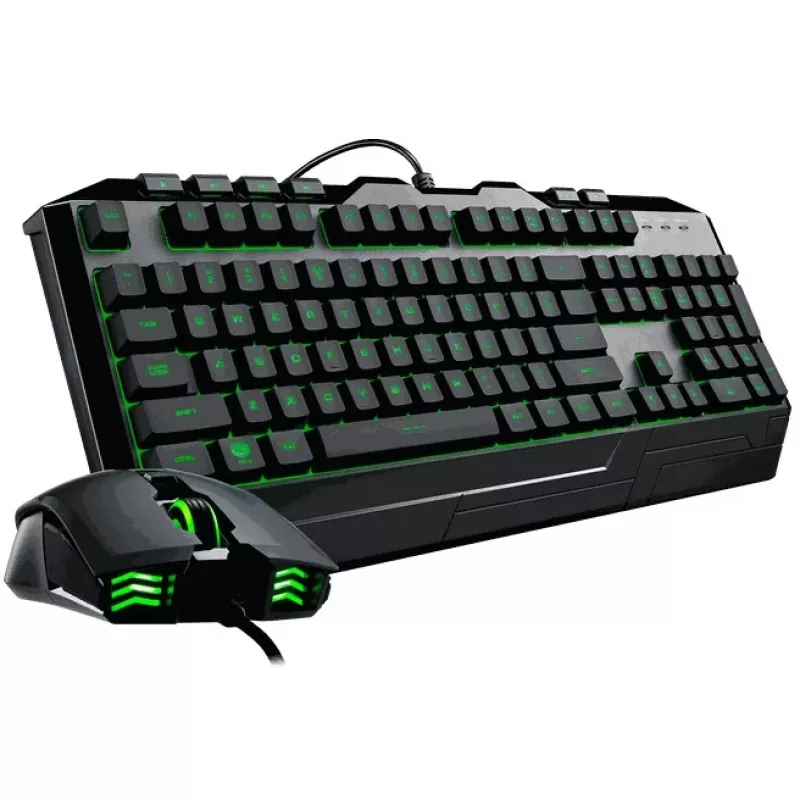 YY Cooler Master tastiera e mouse desktop da gaming Devastator 3 [DE] nero mono RGB versione rivista