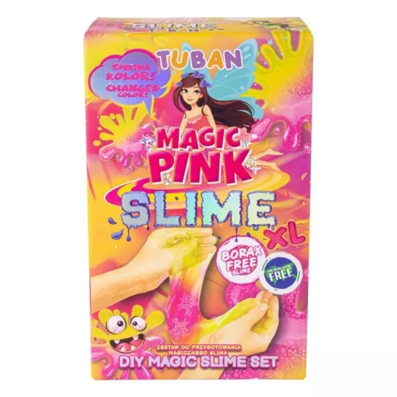Set slime fai da te TUBAN TU3569 — Magic Pink XL, non tossico, sicuro per i bambini
