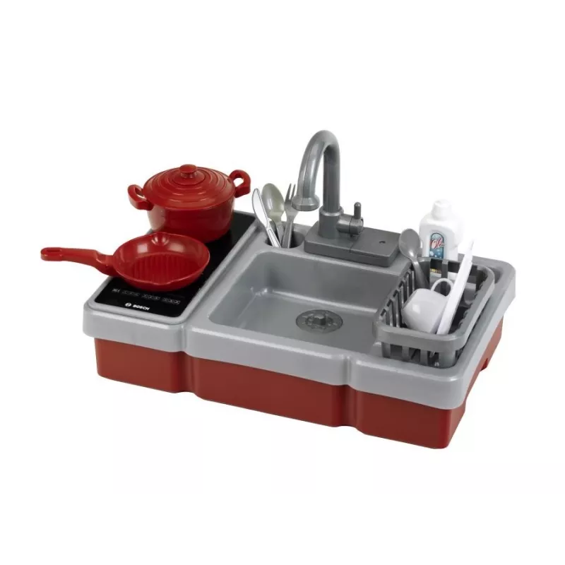 Lavandino giocattolo con funzione acqua e luce KLEIN modello 7110 — accessorio cucina giocattolo per bambini