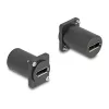 Modulo tipo D DeLOCK DisplayPort connettore femmina su connettore femmina 4K nero