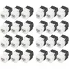 Jack Keystone Digitus CAT 6 non schermato 24 pezzi piatto nero bianco RJ-45