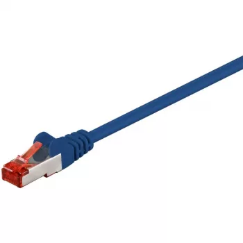 Wentronic Goobay cavo patch CAT 6, S/FTP (PiMF), blu, 50 m – LSZH senza alogeni, rame (68276)