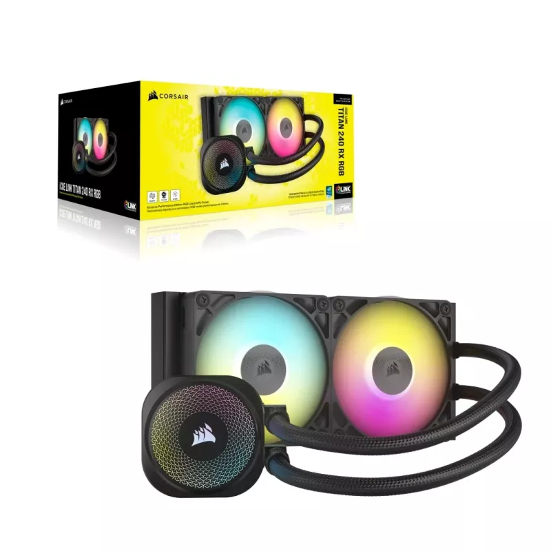 Dissipatore liquido All-in-One Corsair iCUE LINK TITAN RX RGB 12 cm nero