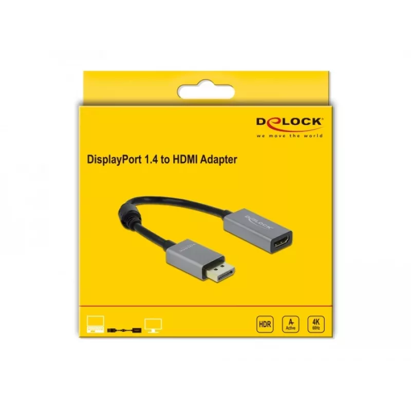 Adattatore attivo DisplayPort 1.4 a HDMI DeLOCK 66436