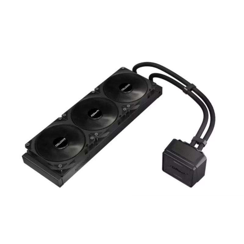 Dissipatore a liquido per CPU ASROCK Challenger Pure 360 nero — radiatore da 360 mm, AIO a circuito chiuso