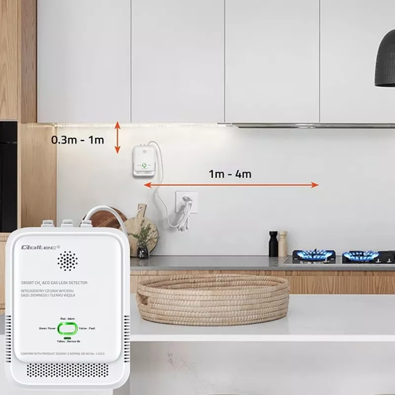 Rilevatore gas e monossido di carbonio LED