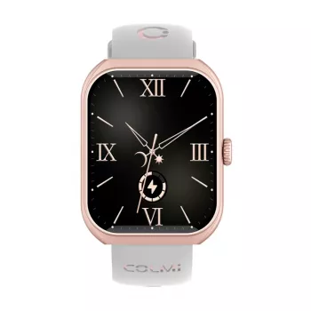 Smartwatch Colmi P86 oro rosa con cardiofrequenzimetro, impermeabile