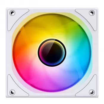 Ventola per case Jonsbo ZK-120W 3in1 A-RGB bianco — 120 mm, illuminazione A-RGB