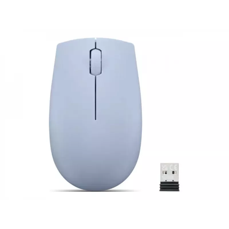Mouse wireless ambidestro Lenovo GY51L15679 — Frostblau, RF 2,4 GHz, 1000 DPI, 3 tasti, batteria AA