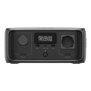 Power station portatile EcoFlow RIVER 3 UPS — LiFePO4 245 Wh, 300 W, 1 presa AC, USB-A, USB-C, ingresso AC/solare/DC