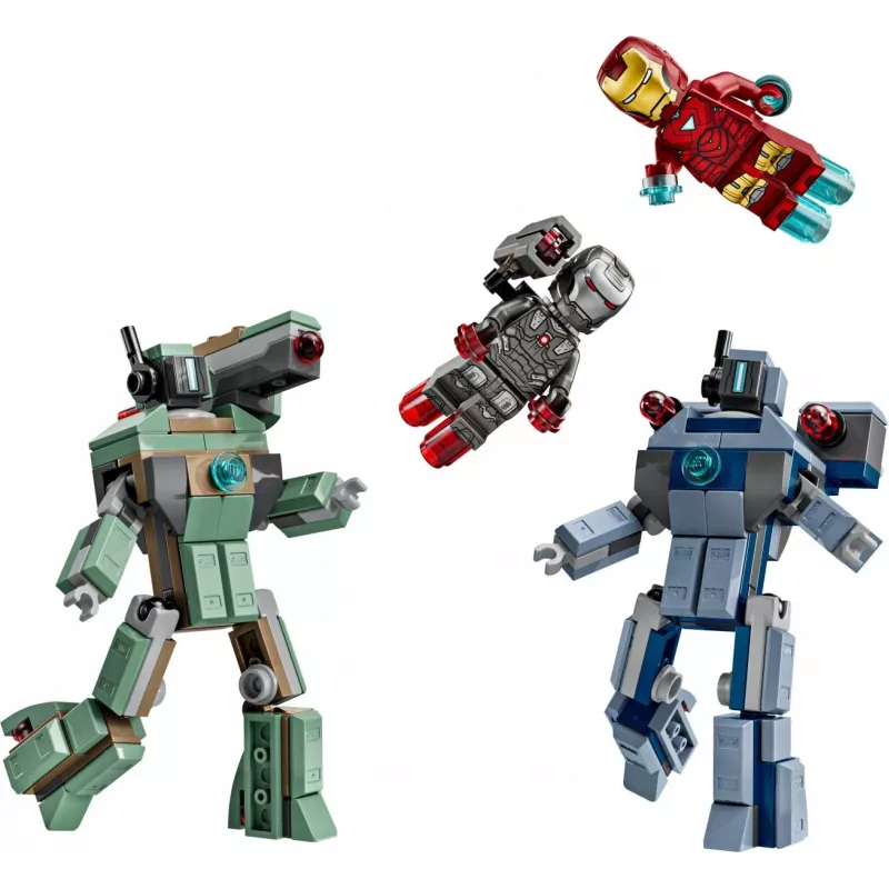 Giocattolo da costruzione LEGO Marvel Super Heroes Iron Man War Machine Set 76320, 204 pezzi, 2 minifigure, altezza 100 mm