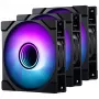 Ventola Phanteks M25 Gen2 120 mm PWM D-RGB confezione da 3 - nero