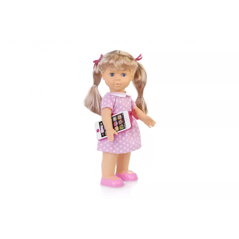 Bambola Artyk Natalia cammina con smartphone 41 cm – bambola camminante Artyk 41 cm con accessori