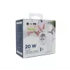 CARICABATTERIE USB UNIVERSALE 20W BIANCO/2P AC TA-ACPDQC20-01-W GEMBIRD