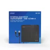 SAVIO AK-59 masterizzatore CD/DVD esterno sottile R/RW - USB-C/USB-A, nero