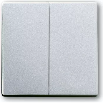 BUSCH JAEGER 1785-83 placca per deviatore serie future linear alluminio argento