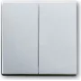 BUSCH JAEGER 1785-83 placca per deviatore serie future linear alluminio argento