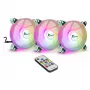 Inter-Tech Argus RS-06 set di ventole RGB, 3x 120 mm (120x120x25), RF, nero/bianco
