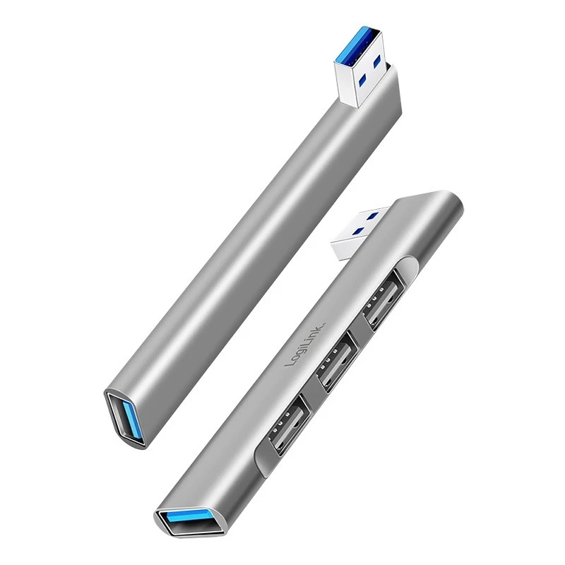 LogiLink Hub USB 3.2 Gen1 4 porte USB-A 1x USB3.0 AF 3x USB2.0 AF UA0436