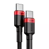 Baseus Cafule cavo USB-Type-C PD2.0 100W Flash-Charging (20V 5A) 2m rosso+nero
