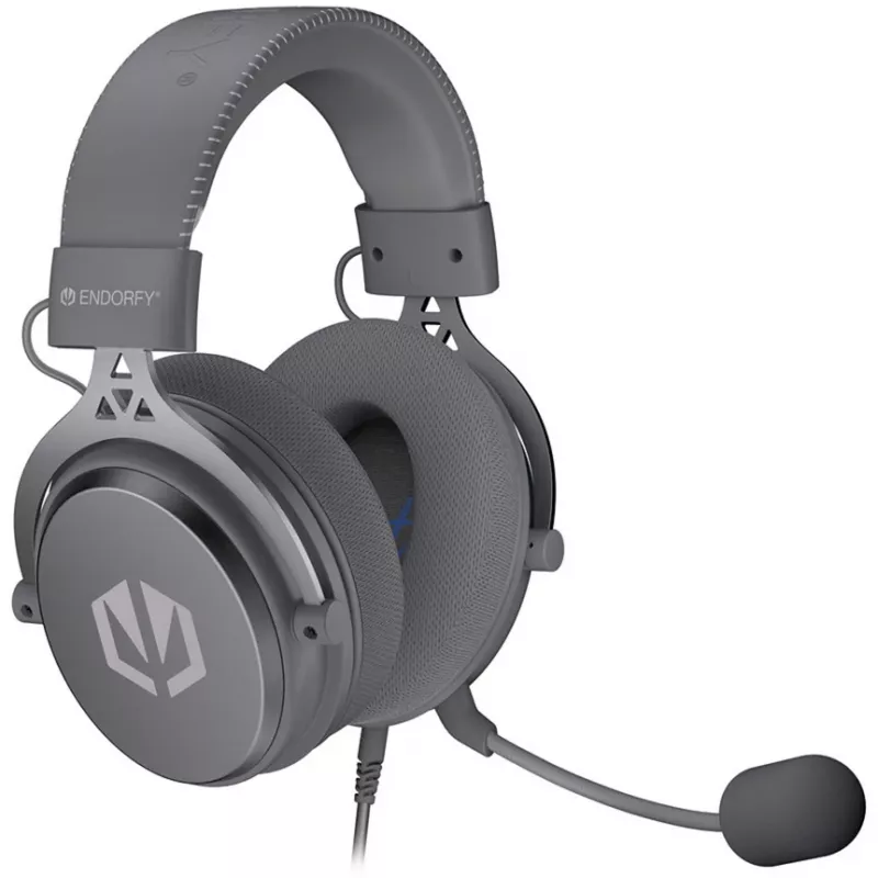 VIRO Plus USB Alt Gray, cuffie gaming grigio scuro, USB-A, jack da 3,5 mm, scheda audio USB 7.1