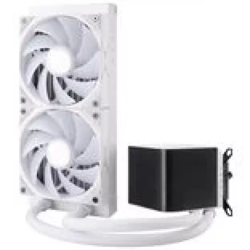 Case PC Jonsbo D32 STD + raffreddamento a liquido completo TRYX PANORAMA, ARGB - 240 mm, bianco