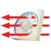 Ventola per case MODECOM VOLCANO LOOP 120 ARGB Reverse Fan bianco 120 mm, PWM, 400–1400 RPM