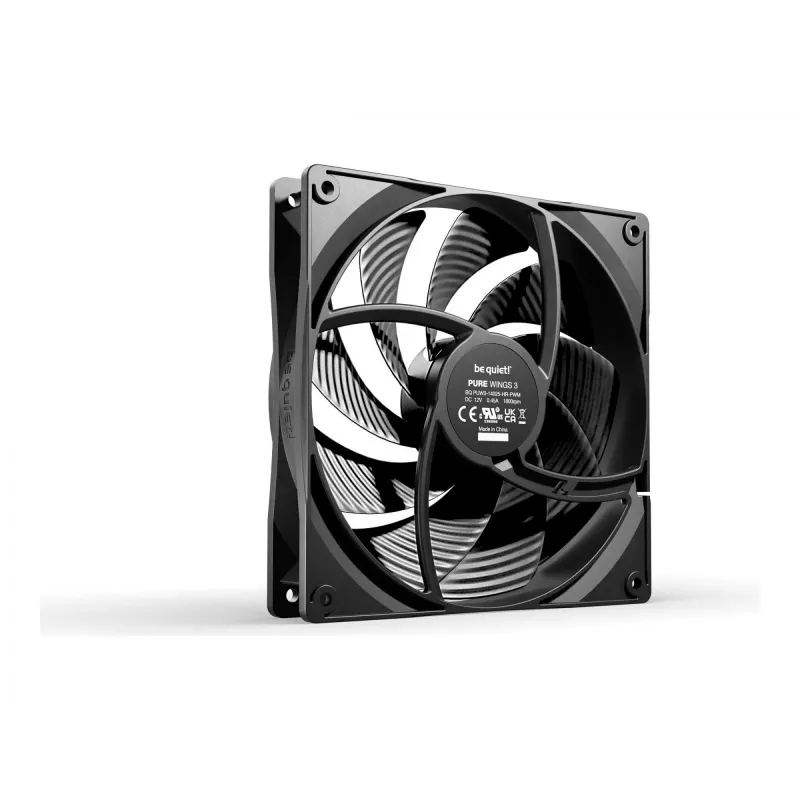 be quiet Pure Wings 3 140mm Ventola per case PC PWM ad alte prestazioni 14 cm nero 1 pz.