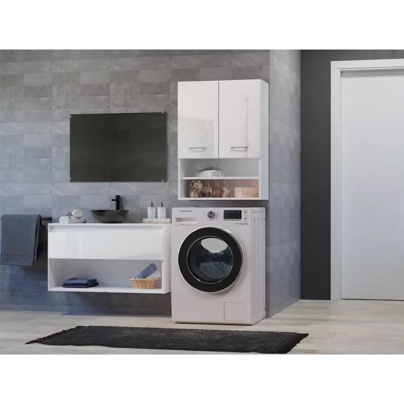 Topeshop POLA MINI DK armadietto bagno in bianco lucido bianco