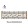 Tastiera meccanica Keychron K4 HE 96% QWERTY — USB, RF Wireless e Bluetooth, 100 tasti, RGB, bianco/legno