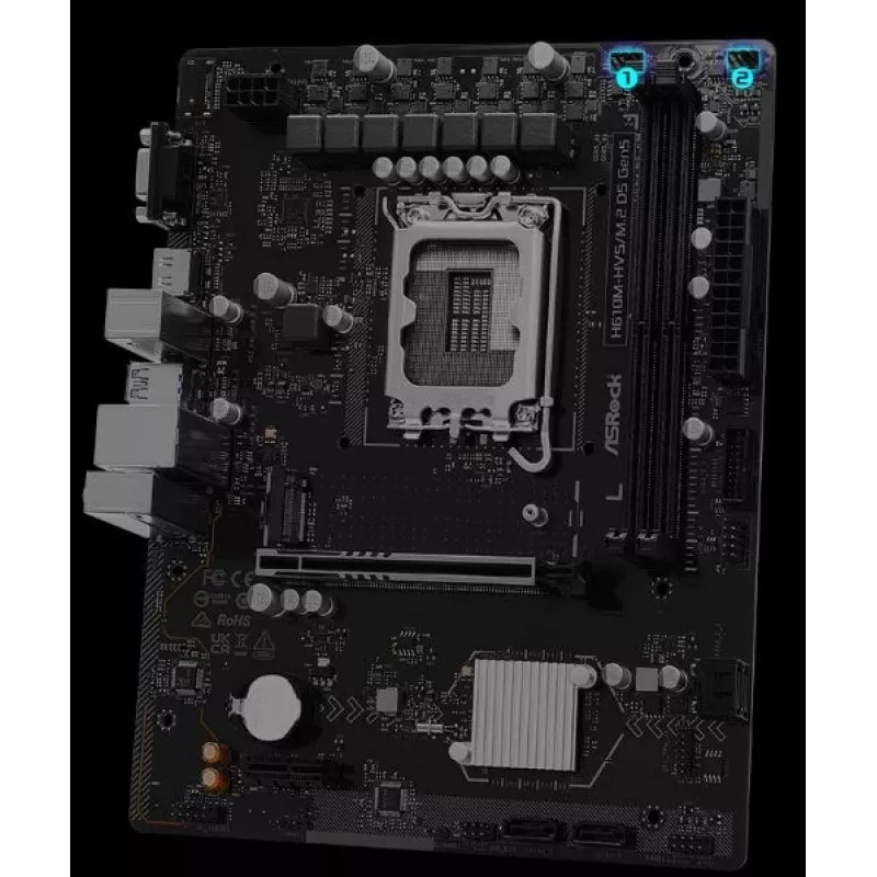 Scheda madre ASRock H610M-HVS/M.2 D5 GEN5 – LGA1700, DDR5, PCIe 5.0, mATX