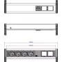 Ciabatta Bachmann DESK 902.032 — 4x prese CEE, distribuzione di corrente da scrivania