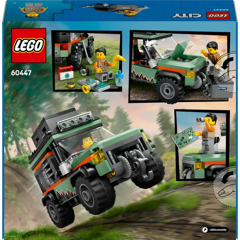 LEGO City Offroad-SUV 4x4 set da costruzione 60447 — 221 pezzi, 1 minifigure, da 6 anni