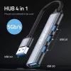 Hub USB QOLTEC 53793 — ingresso USB 3.0, 3× porte USB 2.0
