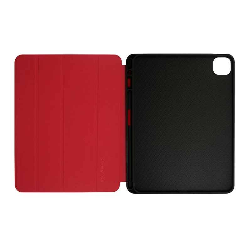 Crong FlexFolio CRG-FXF-IPD112-RED custodia a libro per iPad Air 11 M3 (2025)/M2 (2024), iPad Air 10.9 (5-4 gen.), iPad Pro 11 (2022-2021), 27,7 cm (10,9″), con supporto per Apple Pencil, rossa