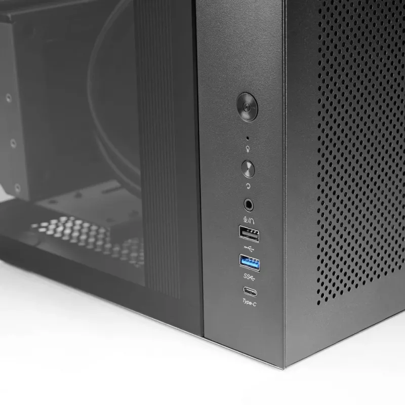 Case PC midi tower TACENS Mars Gaming MC-INFINIOLITE, nero, vetro temperato, supporta ATX/Micro-ATX/Mini-ITX, ventola 120 mm