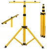 Stativo MACLEAN MCE583 regolabile in altezza per fari, struttura in metallo, giallo