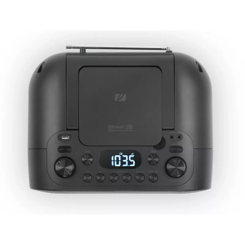 Muse | Radio portatile con Bluetooth e porta USB | M-35 BT | Ingresso AUX | Nero