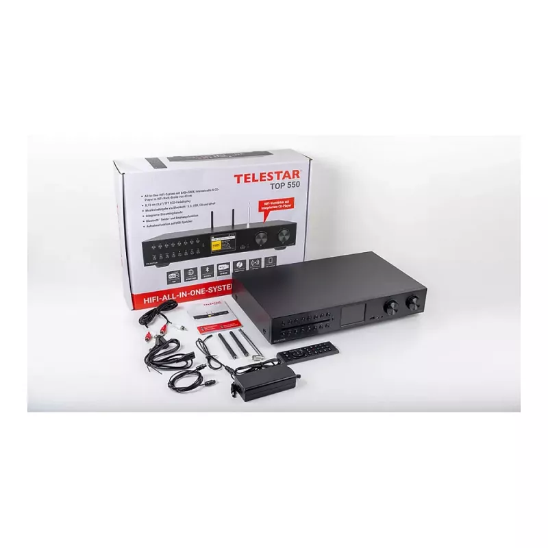 Telestar 5700550 radio internet digitale nero, metallizzato