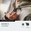 Trasmettitore bodypack wireless DJI MIC 3 – trasmettitore microfonico portatile compatto, nero/grigio