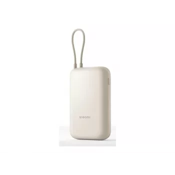 Xiaomi powerbank 10000 mAh con cavo integrato beige