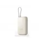 Xiaomi powerbank 10000 mAh con cavo integrato beige
